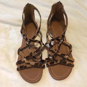 BODEN- Leopard gladiator shoes SZ 37